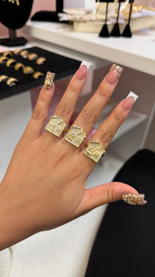 Trap House Gold Ring