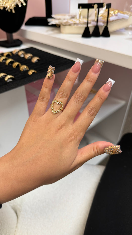 Heart Chain Ring