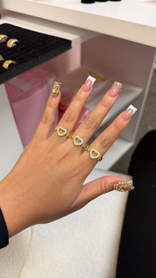 Adjustable Heart Ring