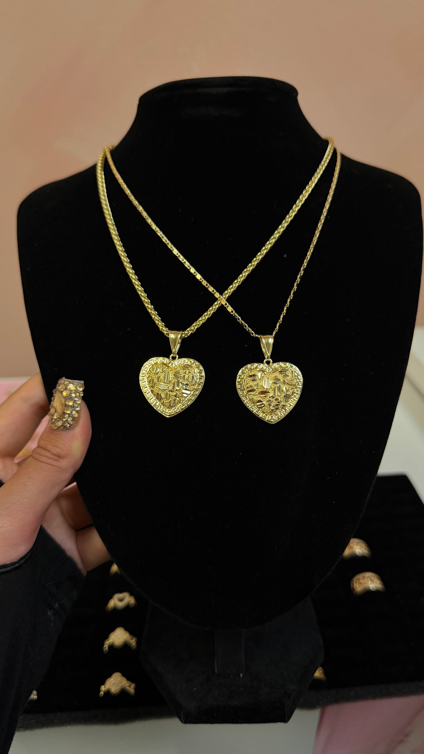 Nugget Heart Necklace