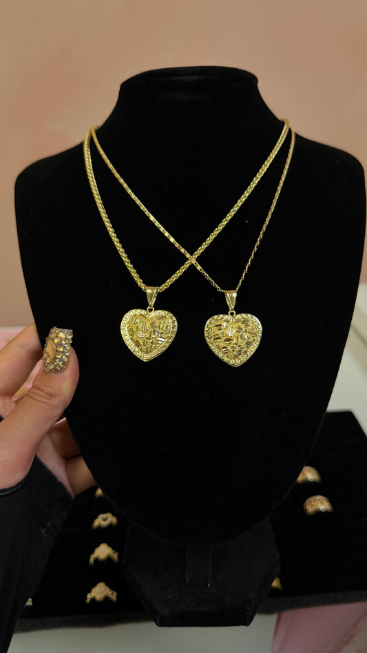 Nugget Heart Necklace