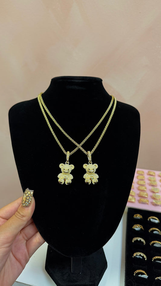Bling Bear Necklace