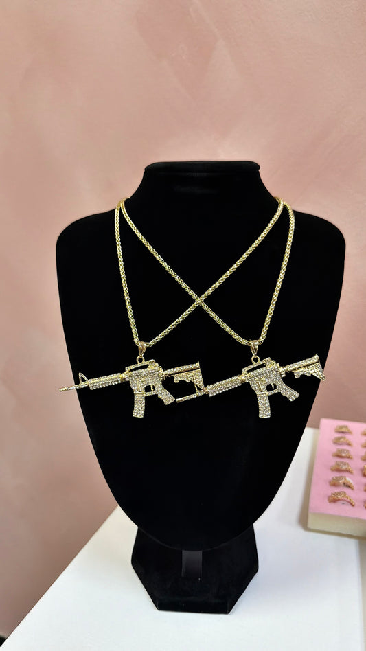 AK-47 Bling Necklace