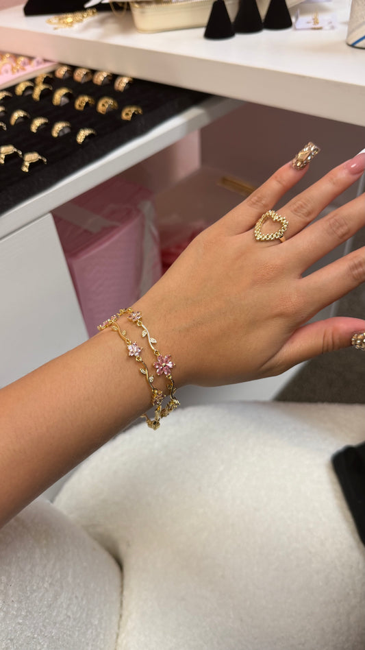 Pink Vine Bracelet