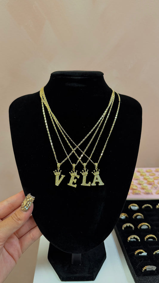 Initial Bling Necklace