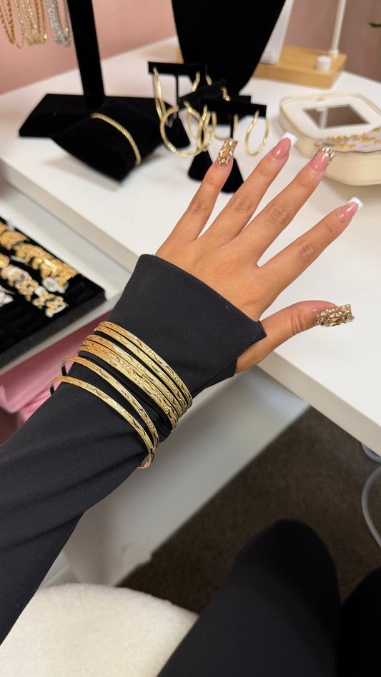 Thin Bangles (7 Pack)