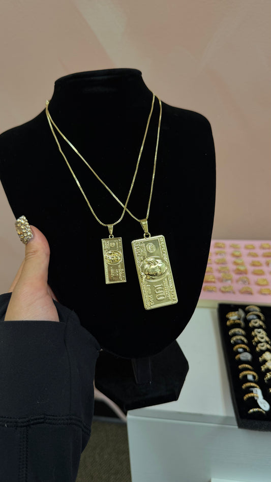 $100 Bill Necklace
