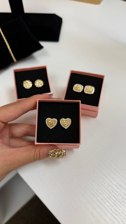 Bling Nugget Earrings
