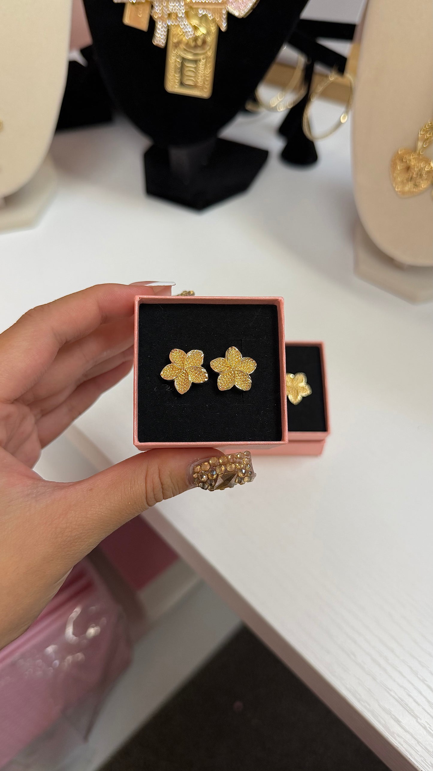Plumeria Earrings