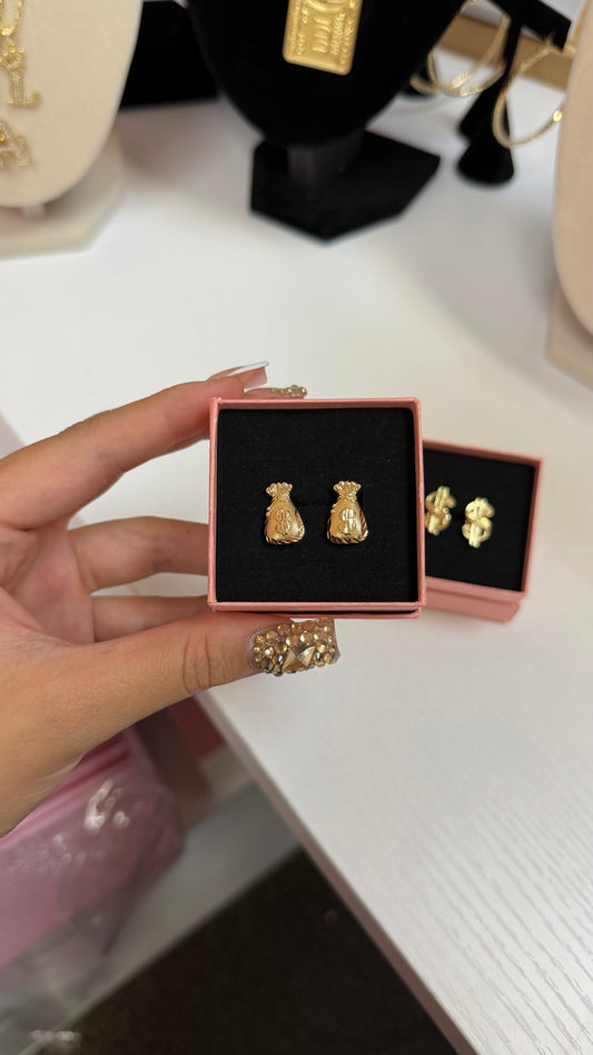 Money Bag Earrings