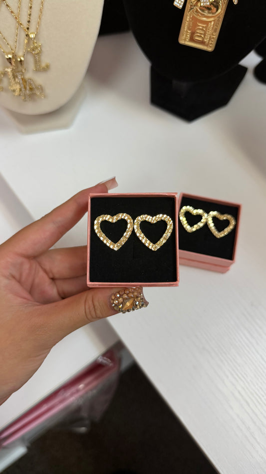 Heart Chain Earrings