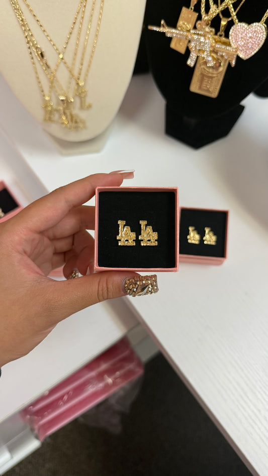 LA Diamond Cut Earrings