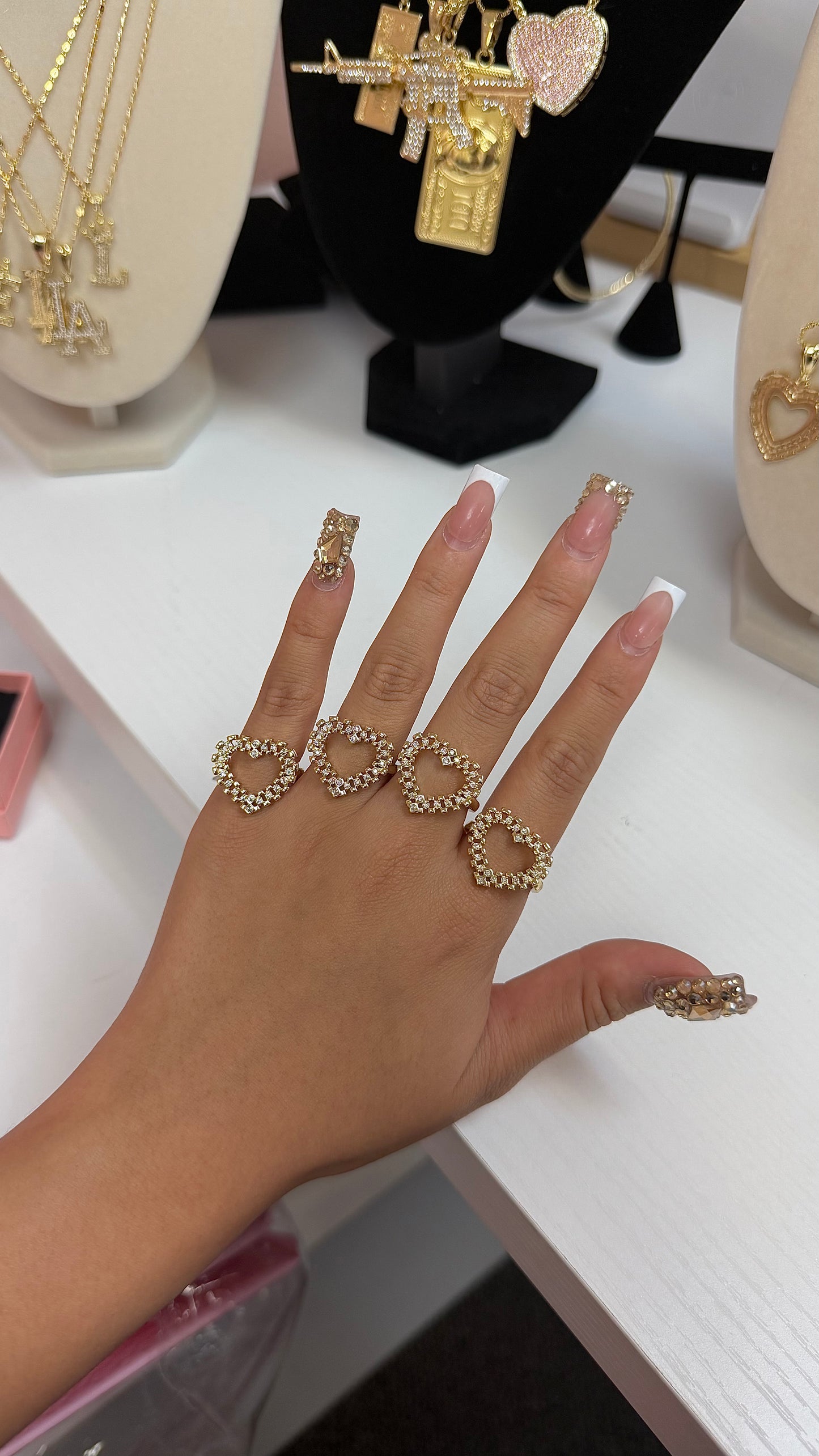 Bling x Rolex Chain Heart Ring
