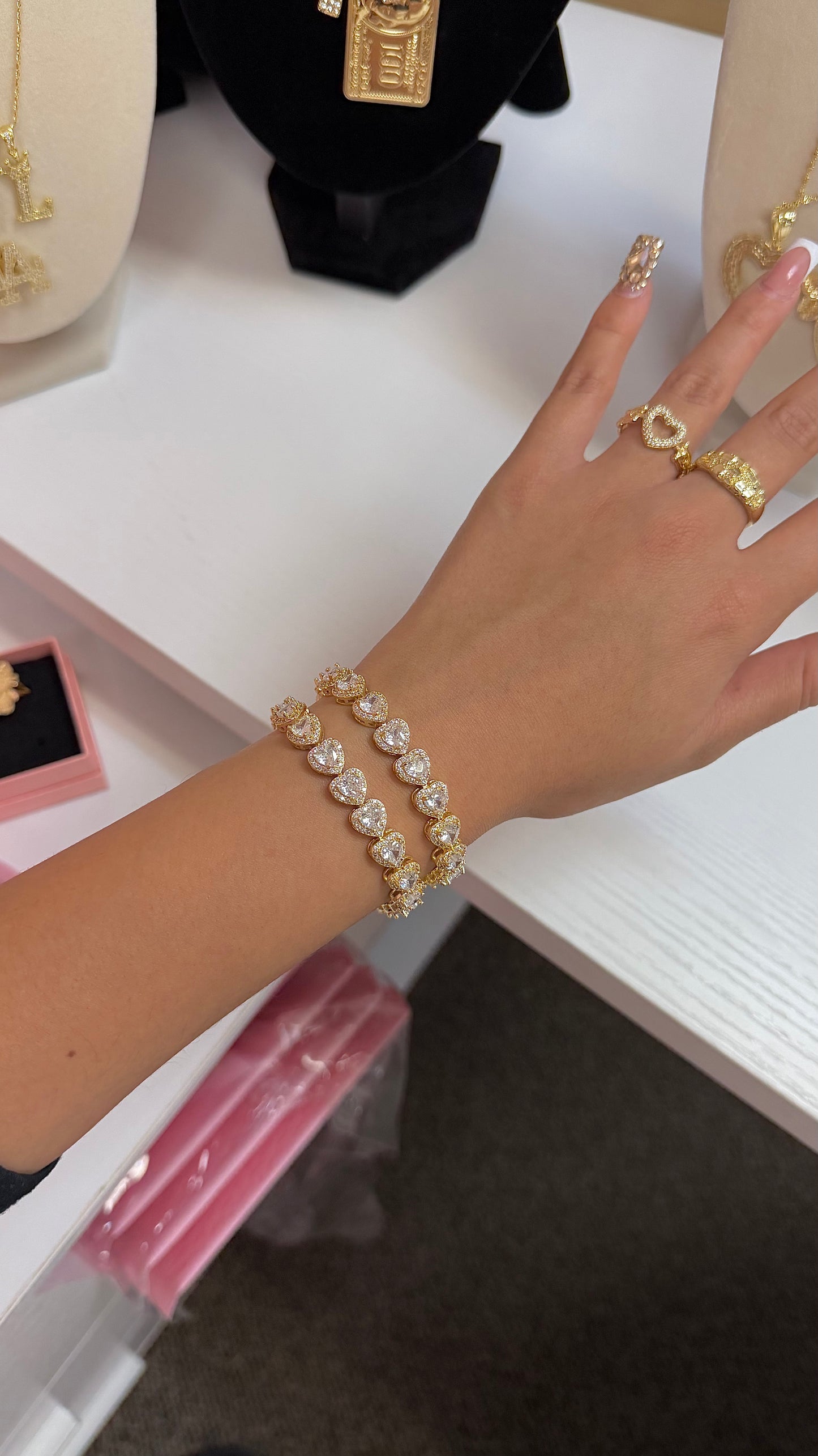 Tennis Heart Bracelet