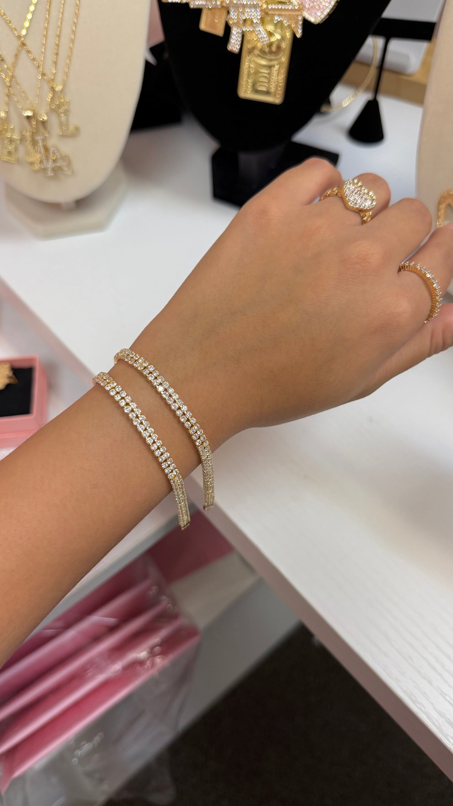 Double Tennis Bracelet