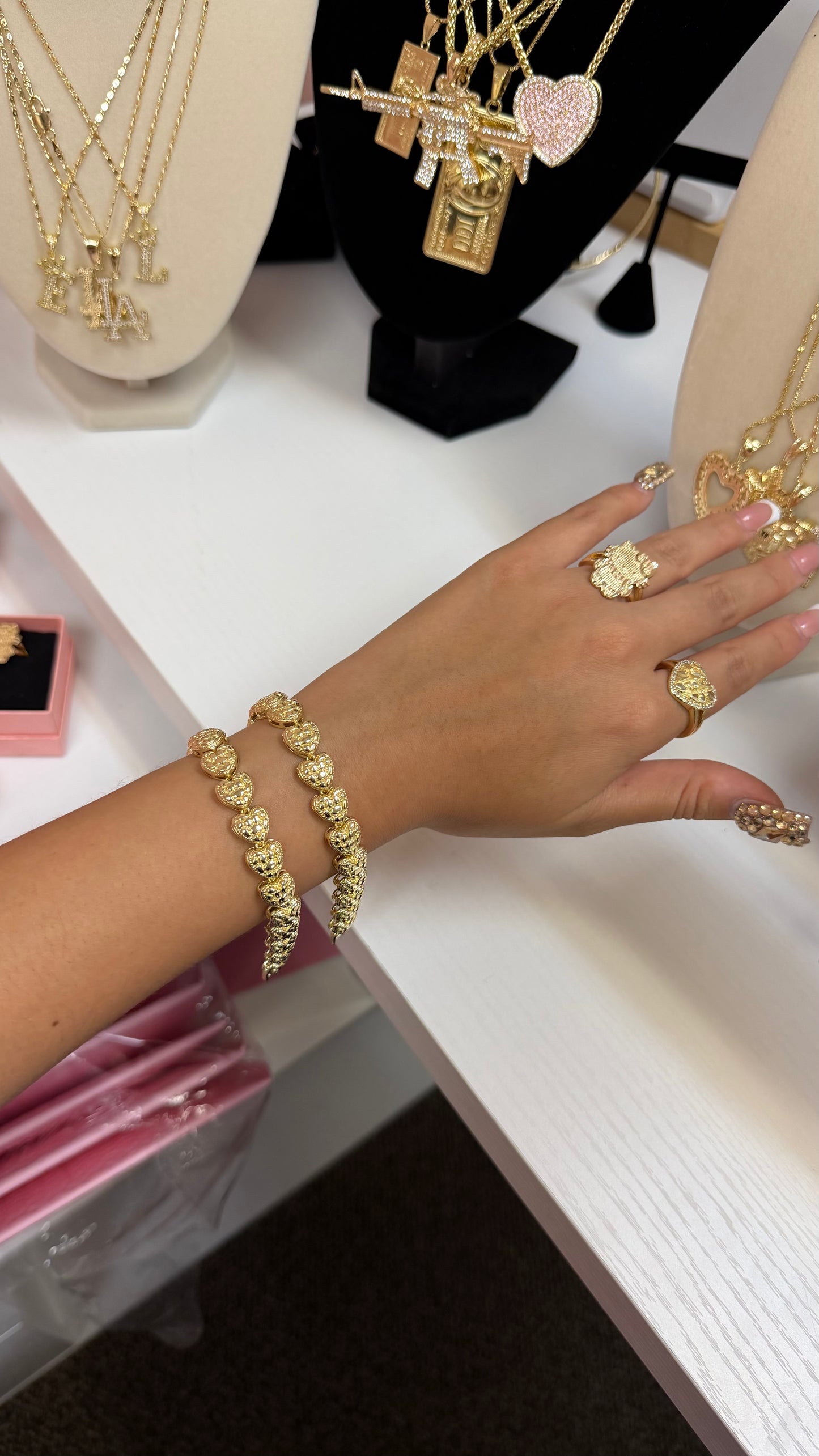 Nugget Heart Bracelet