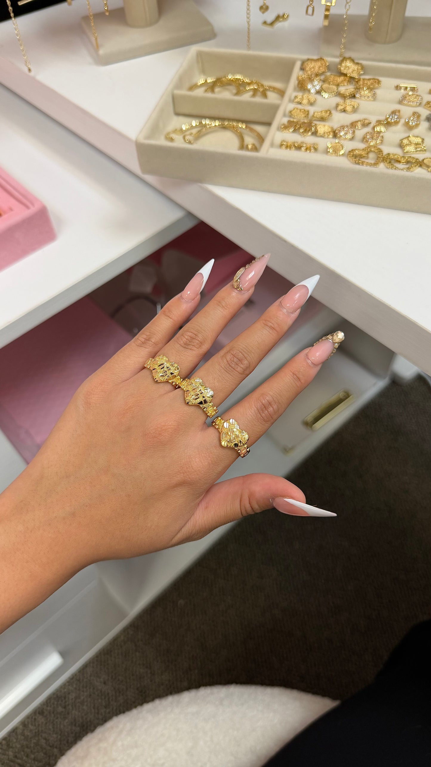 Nugget Heart Ring