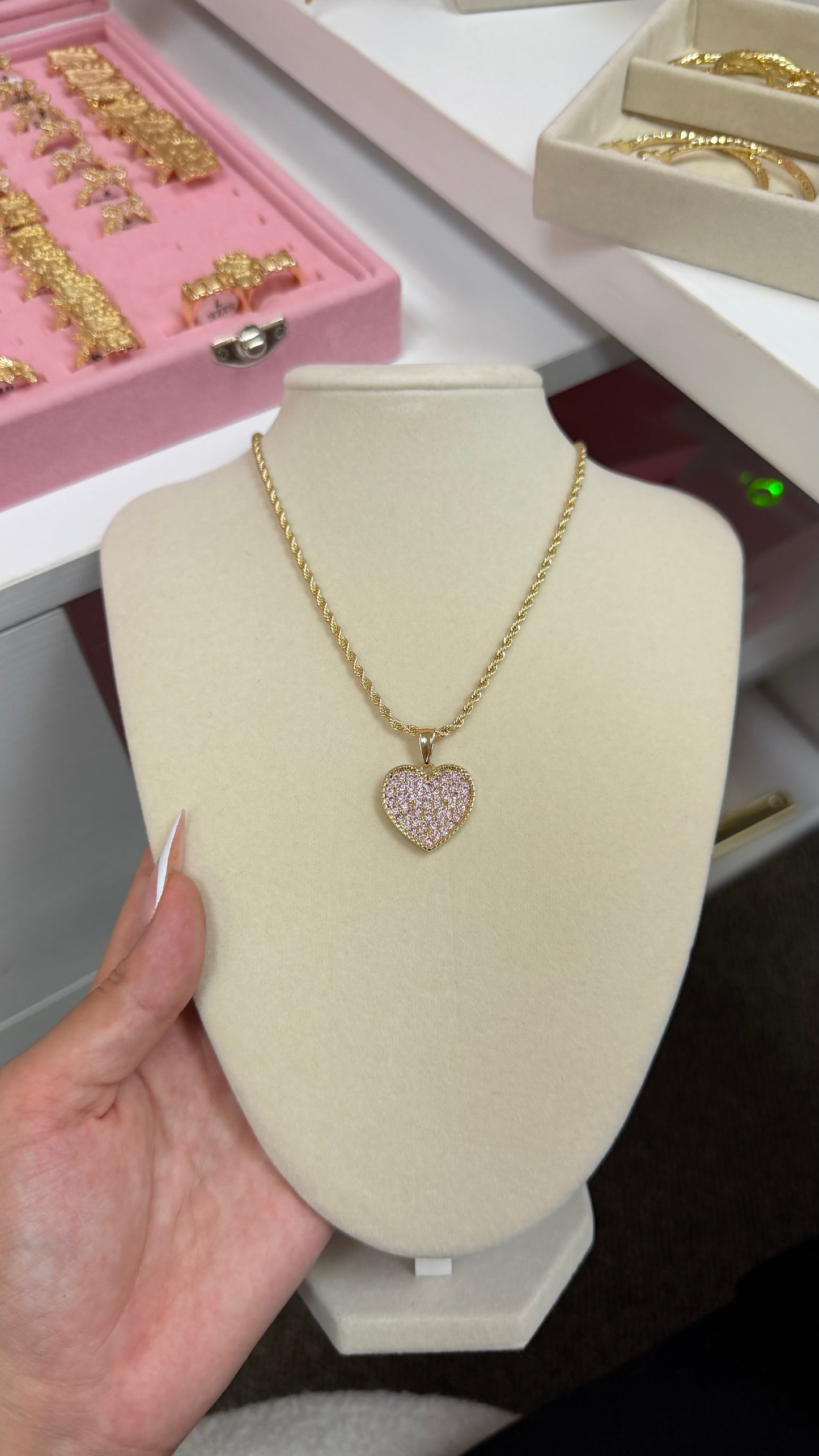 Pink Bling Necklace
