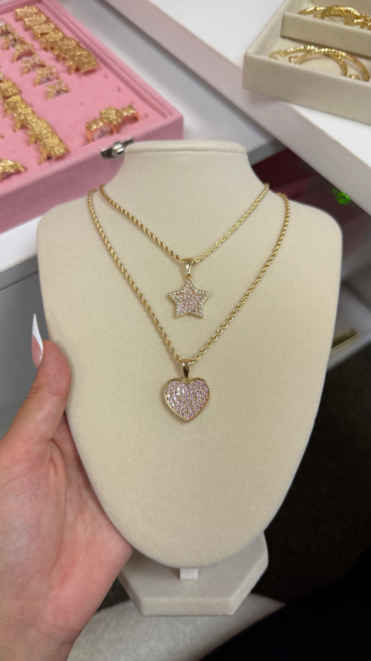 Pink Bling Necklace