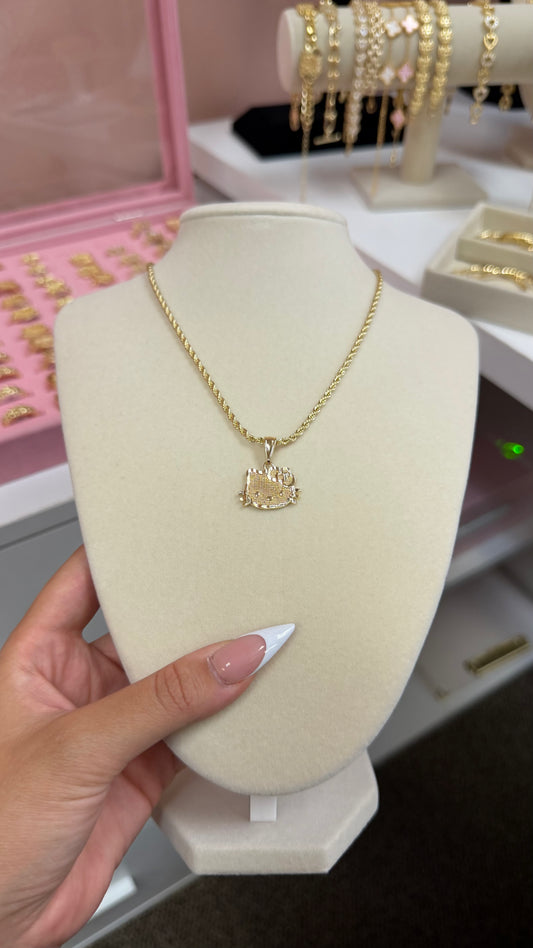 HK Face Necklace