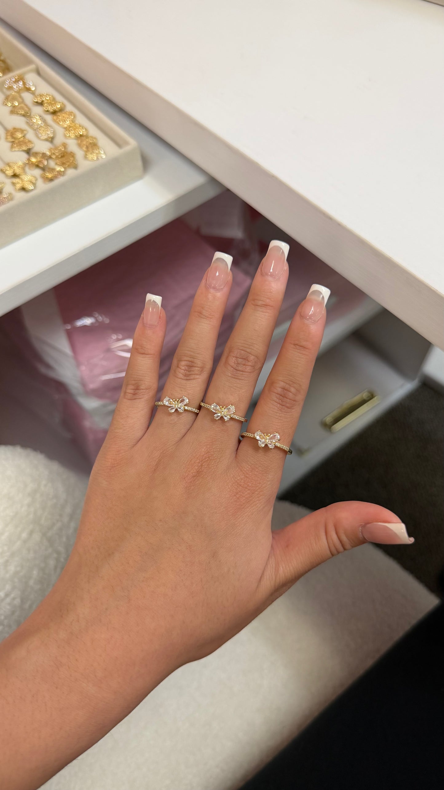 Dainty Butterfly Ring