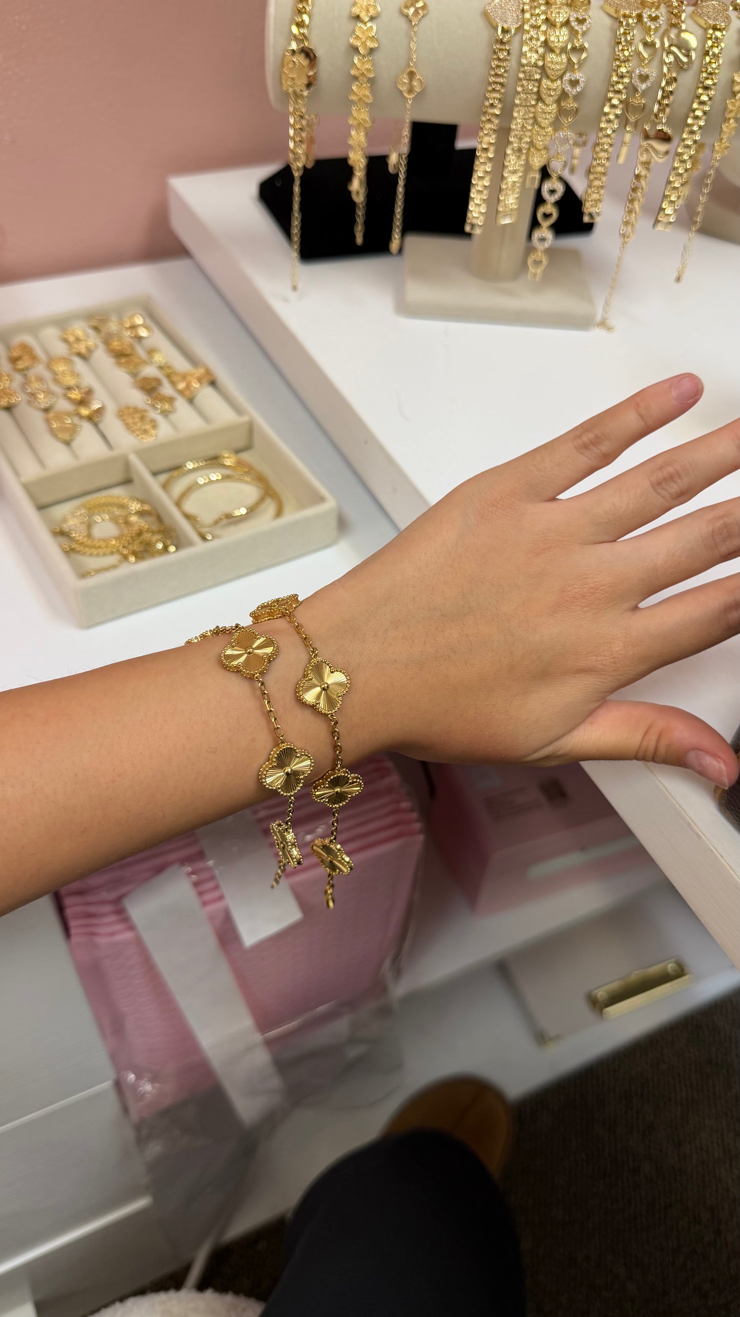 Gold Clover Bracelet